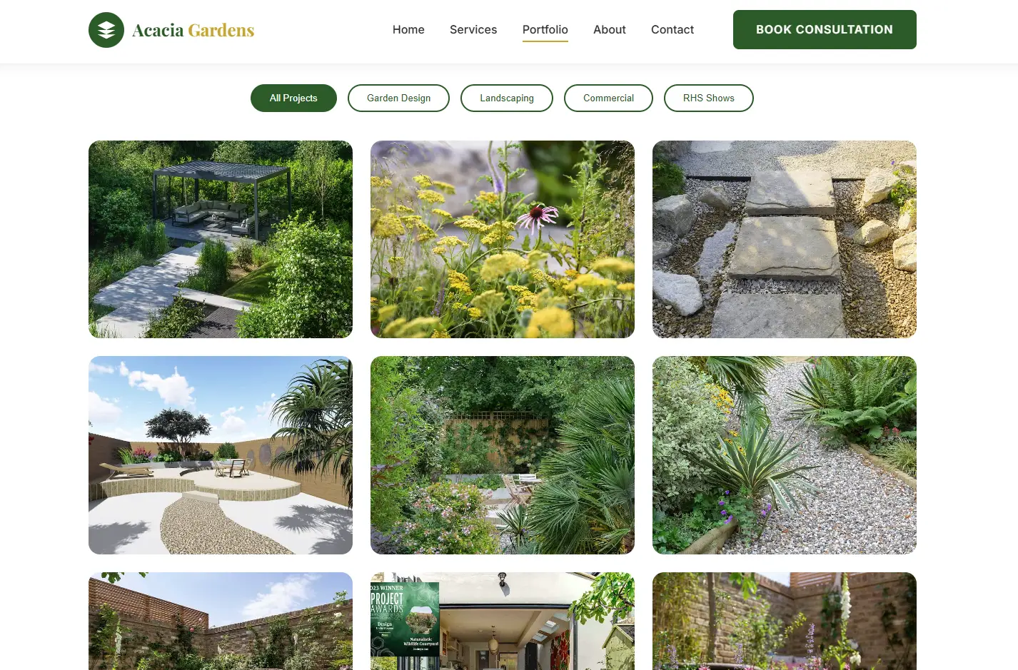 Acacia Gardens - Premium Landscaping Website Template thumbnail 6